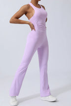 Combinaison de Sport Femme Évasée Dos Croisé
