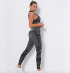 Ensemble de Sport Femme Camouflage Sans Coutures – Legging Taille Haute & Brassière