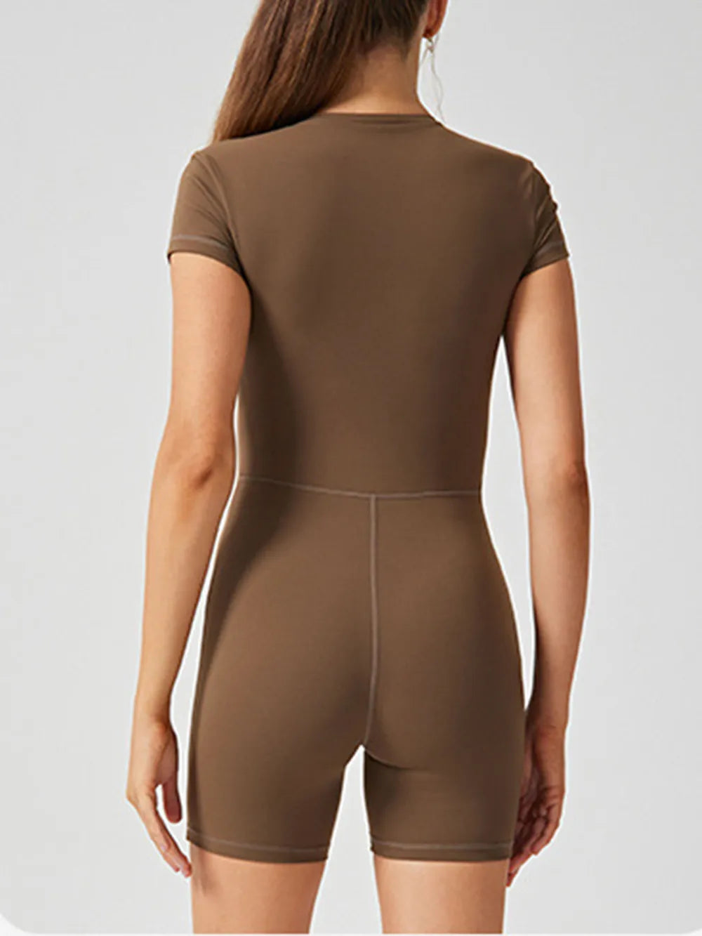 Combinaison Short Femme Zippée
