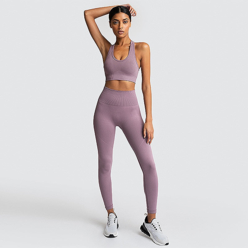 Ensemble Fitness Femme Sculptant – Legging Taille Haute