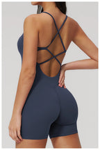 Combinaison Short Activewear Sculptante Dos Ouvert