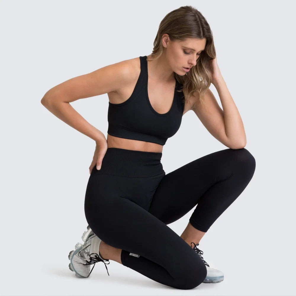 Ensemble Fitness Femme Sculptant – Legging Taille Haute