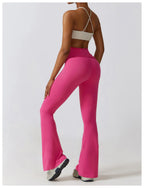 Combinaison Activewear Sculptante Évasée Dos Nu