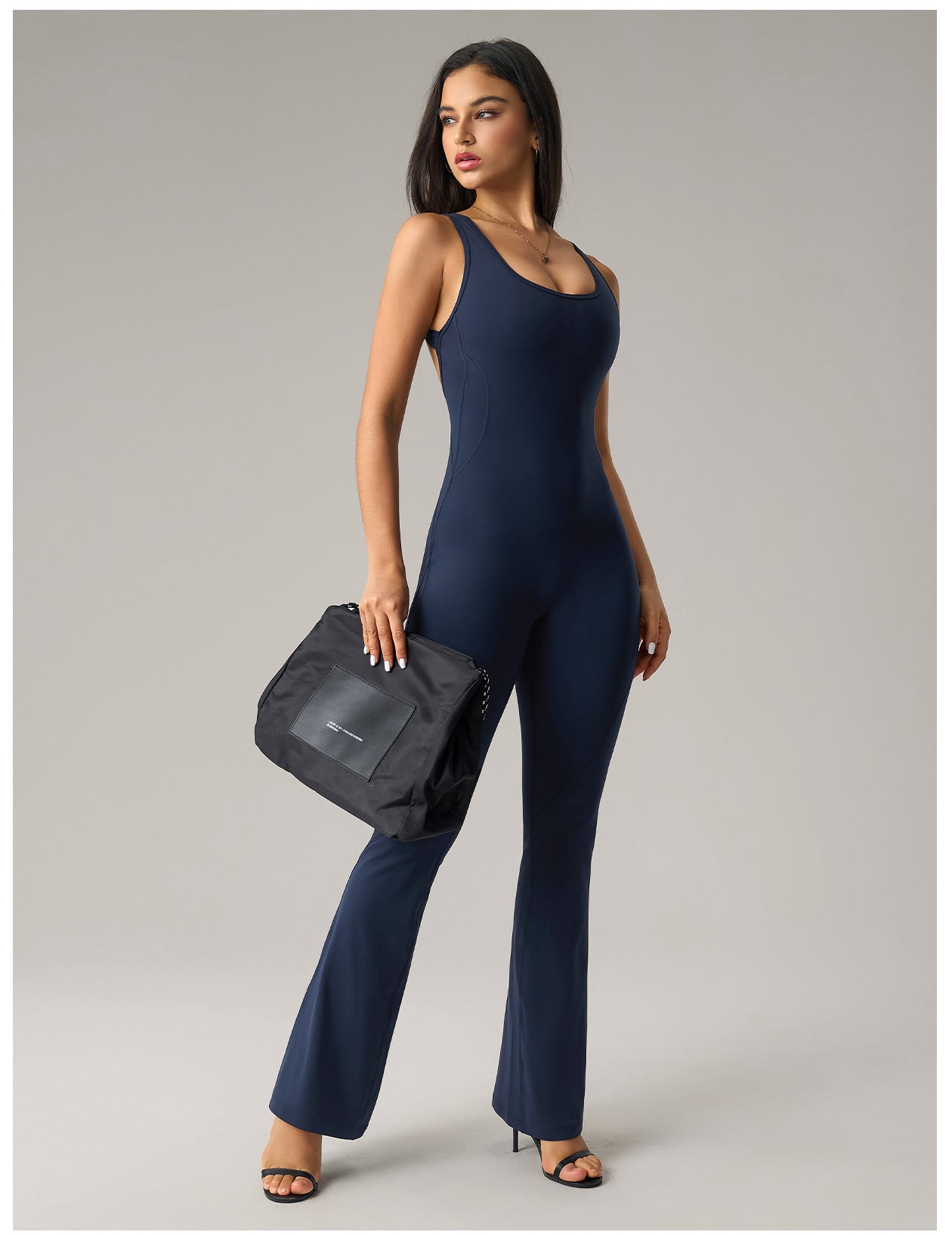 Combinaison de Sport Femme Dos Ouvert