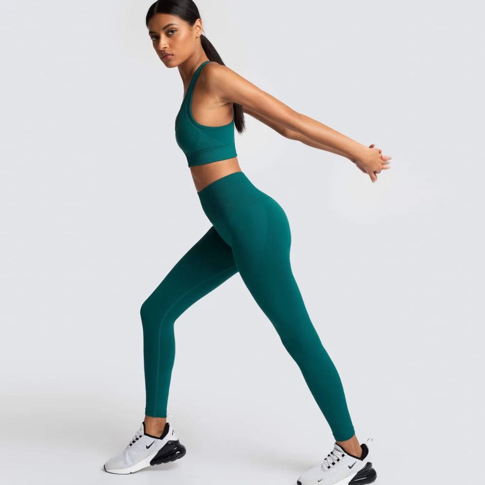 Ensemble Fitness Femme Sculptant – Legging Taille Haute