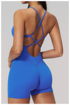 Combinaison Short Activewear Sculptante Dos Ouvert