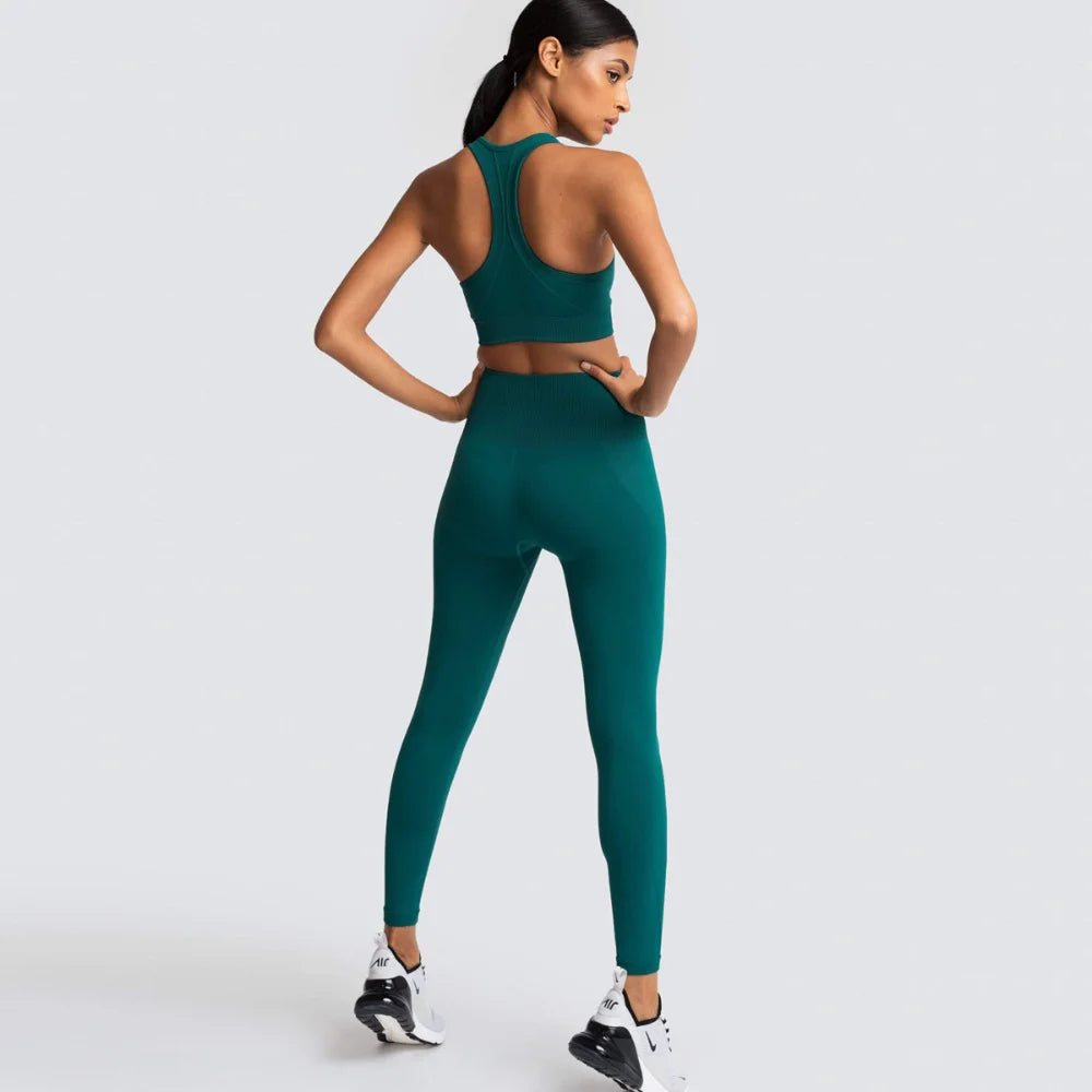 Ensemble Fitness Femme Sculptant – Legging Taille Haute