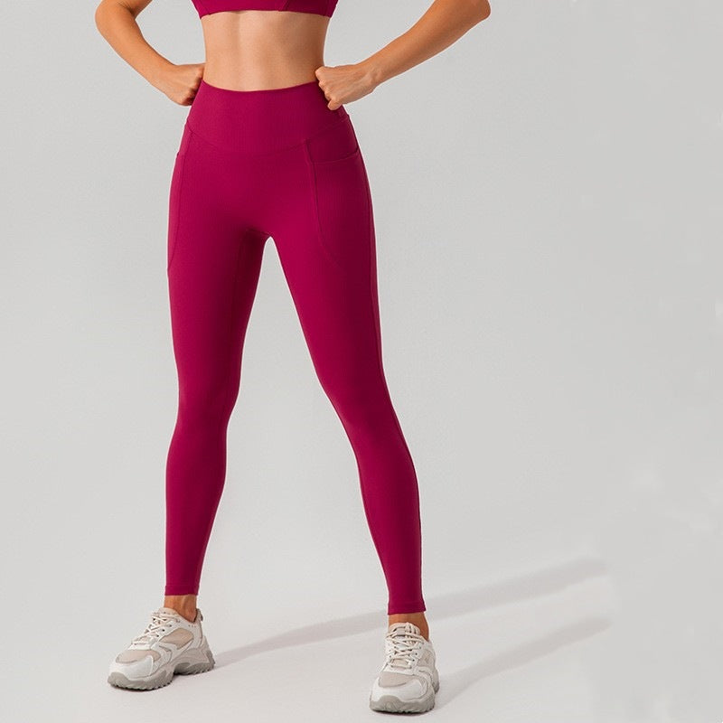 Legging Femme Taille Haute Côtelé – Fitness & Activewear