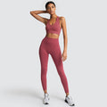 Ensemble Fitness Femme Sculptant – Legging Taille Haute