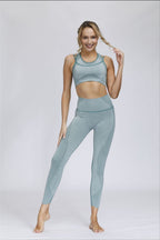 Ensemble Fitness Femme avec Poche Zippée