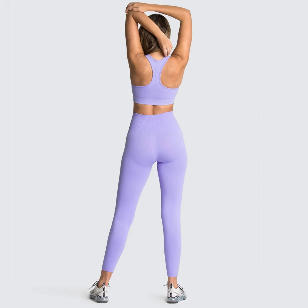 Ensemble Fitness Femme Sculptant – Legging Taille Haute