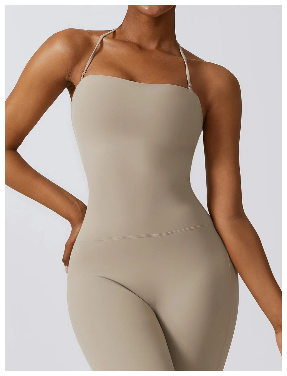 Combinaison Activewear Sculptante Évasée Dos Nu