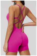Combinaison Short Activewear Sculptante Dos Ouvert
