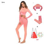 Nildras Winter Hot Sale Yoga Set Gym Set Gym Leggings Yoga Sport Leggings Sportswear For Women Sports Clothing Gym Fitness Clothing