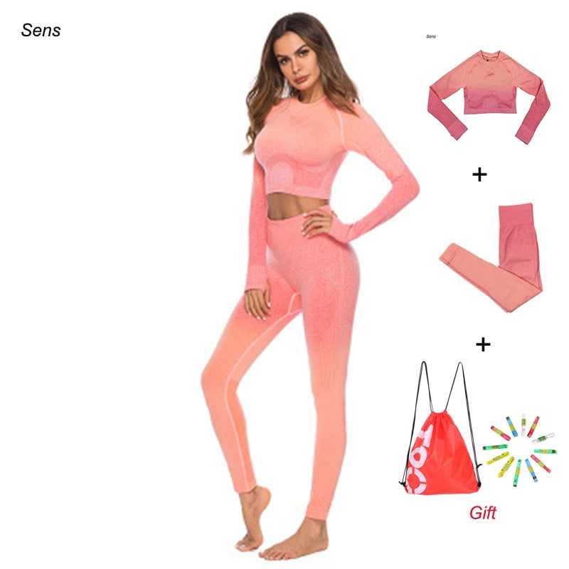 Nildras Winter Hot Sale Yoga Set Gym Set Gym Leggings Yoga Sport Leggings Sportswear For Women Sports Clothing Gym Fitness Clothing
