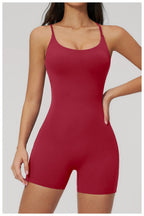 Combinaison Short Activewear Sculptante Dos Ouvert