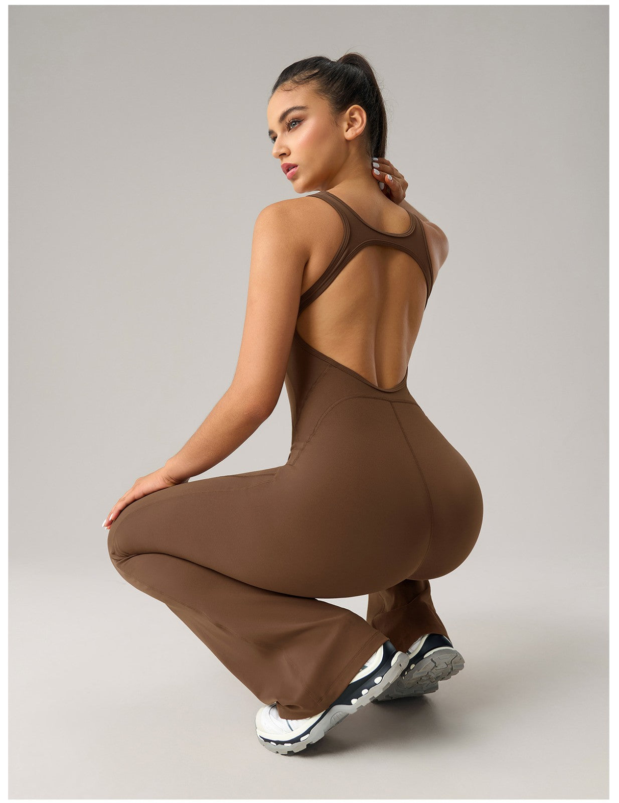 Combinaison de Sport Femme Dos Ouvert