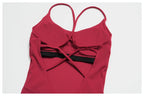 Combinaison Short Activewear Sculptante Dos Ouvert