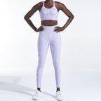 Ensemble de Sport Femme Imprimé Python – Brassière & Legging Taille Haute