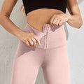 Nildras Thigh-High Waistband Tummy Control Butt Lift Elastic Tight Leggings
