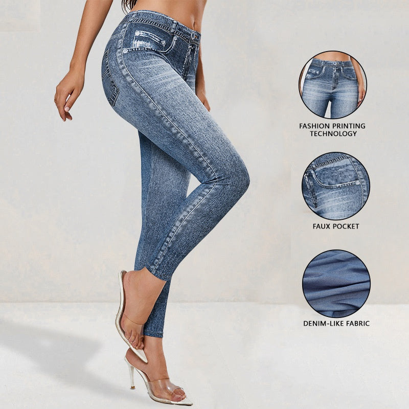 Jeans denim Leggings Butt-Lifting Yoga Pants Denim-Style