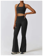 Combinaison Activewear Sculptante Évasée Dos Nu