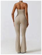 Combinaison Activewear Sculptante Évasée Dos Nu