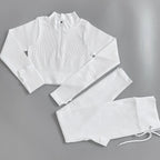 Ensemble de Sport Femme 5 Pièces Côtelé