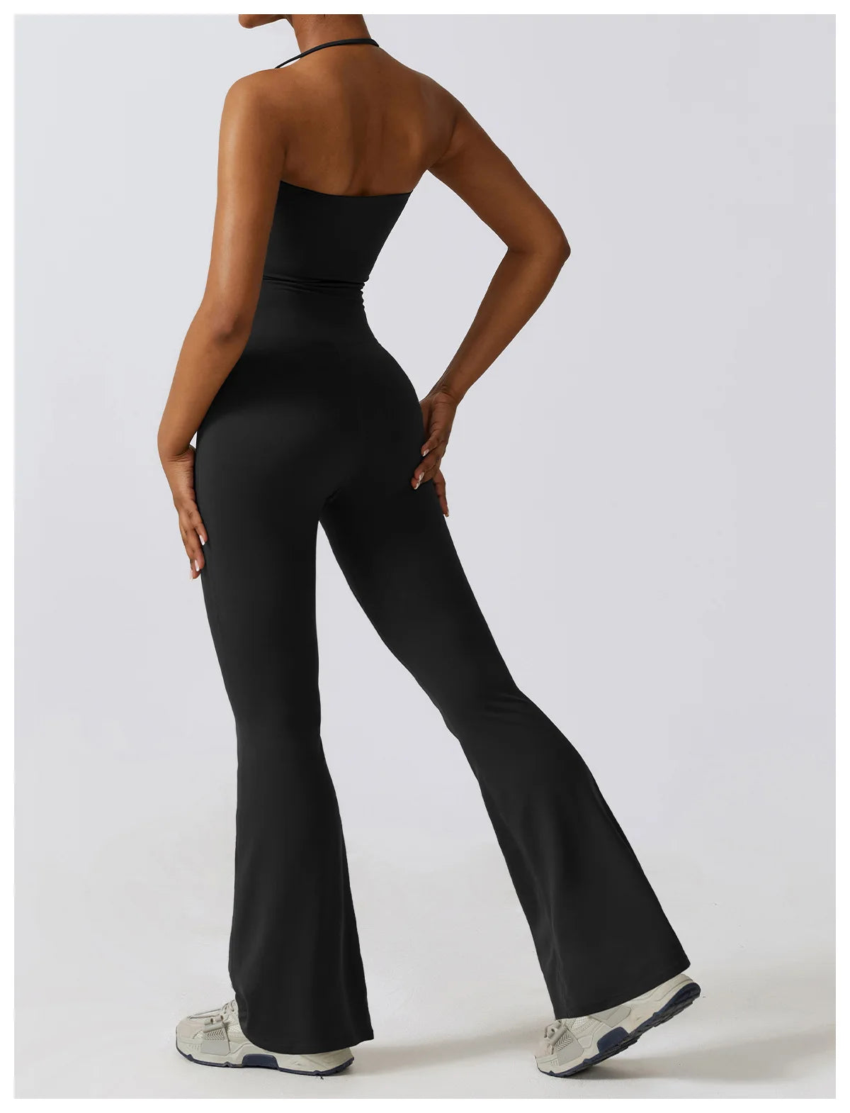 Combinaison Activewear Sculptante Évasée Dos Nu