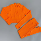 Ensemble de Sport Femme 5 Pièces Côtelé