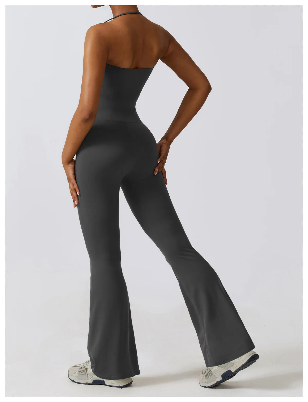 Combinaison Activewear Sculptante Évasée Dos Nu