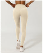 Legging de Sport Femme Taille Haute Croisée