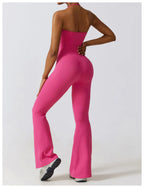 Combinaison Activewear Sculptante Évasée Dos Nu