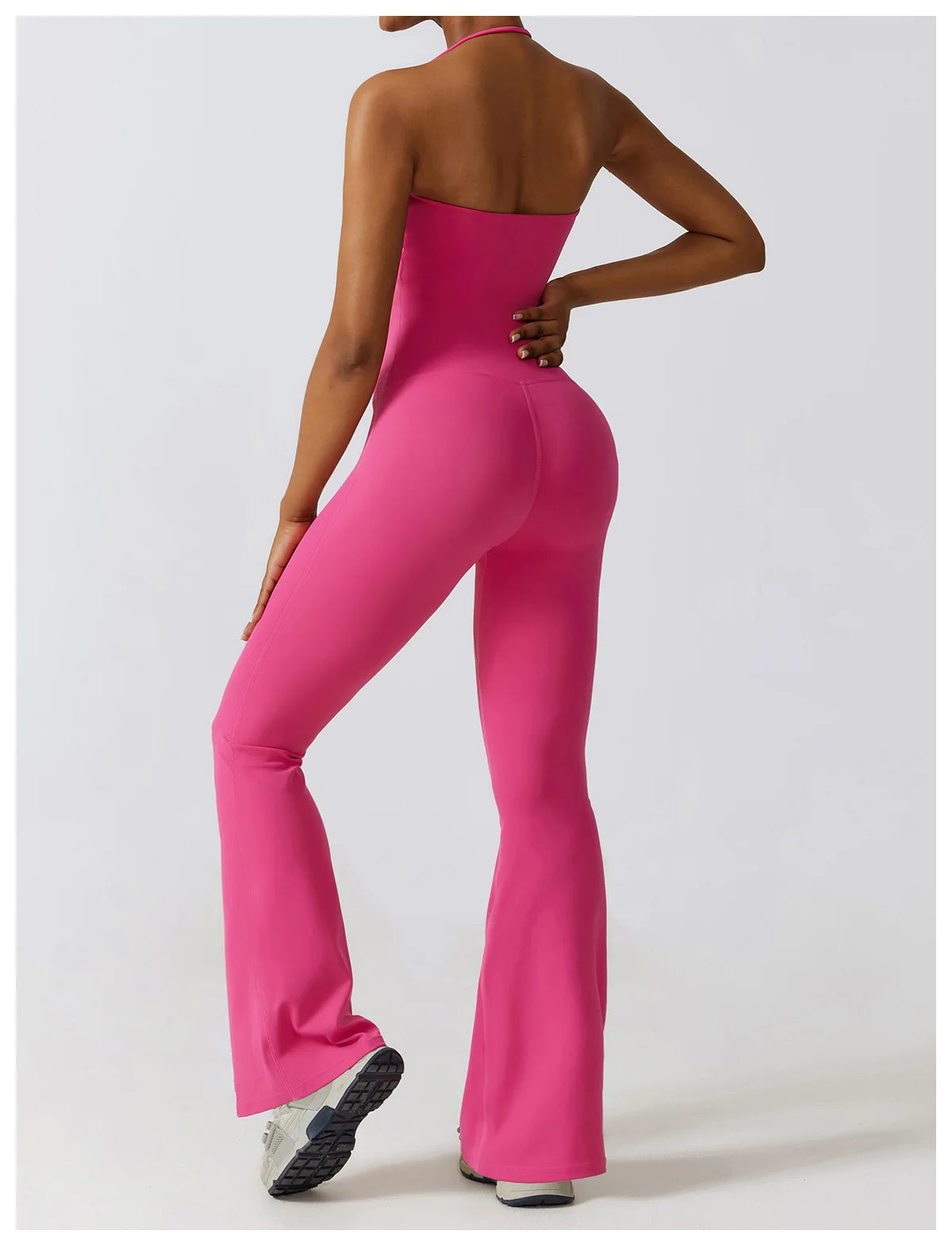 Combinaison Activewear Sculptante Évasée Dos Nu