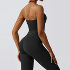 Combinaison Activewear Sculptante Évasée Dos Nu