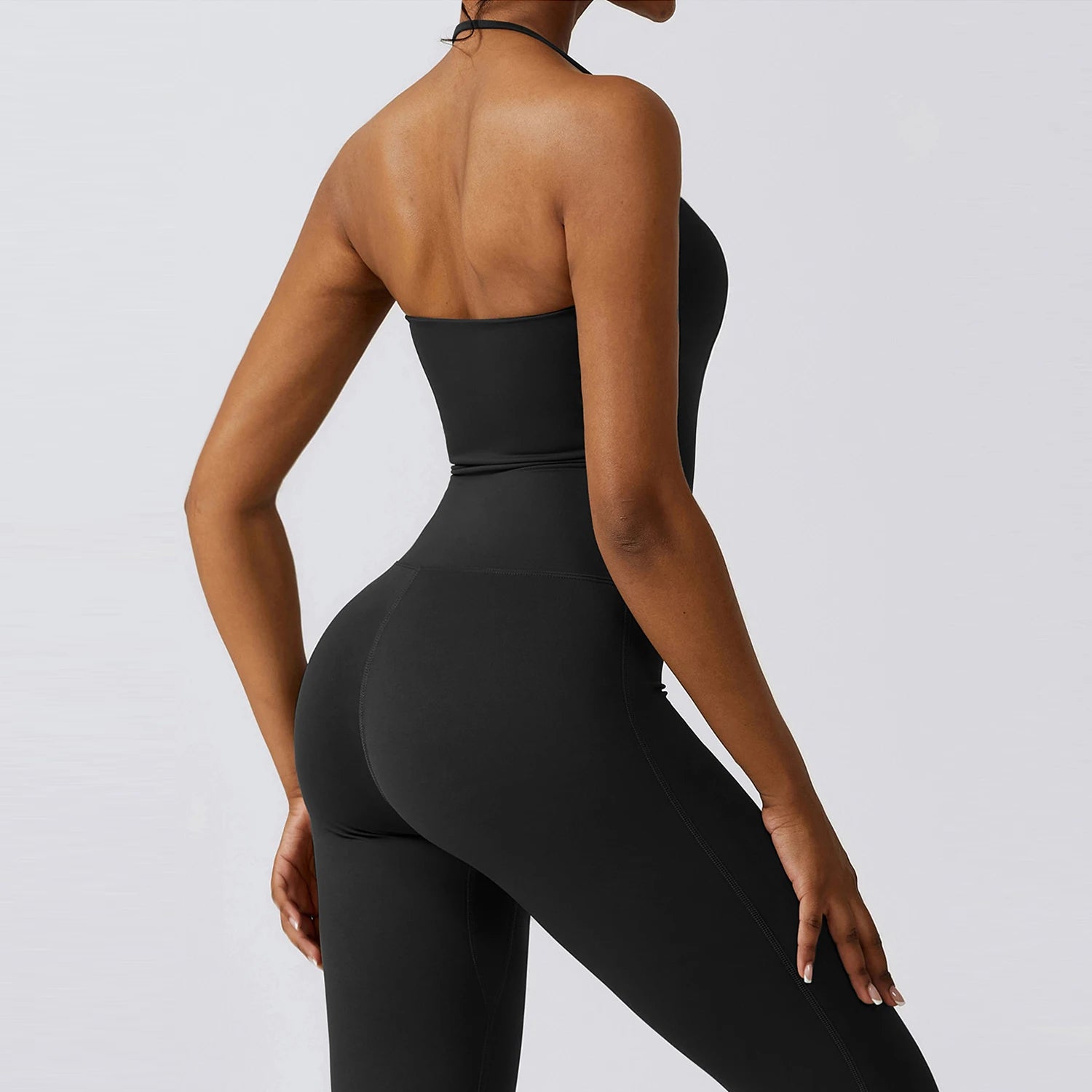 Combinaison Activewear Sculptante Évasée Dos Nu