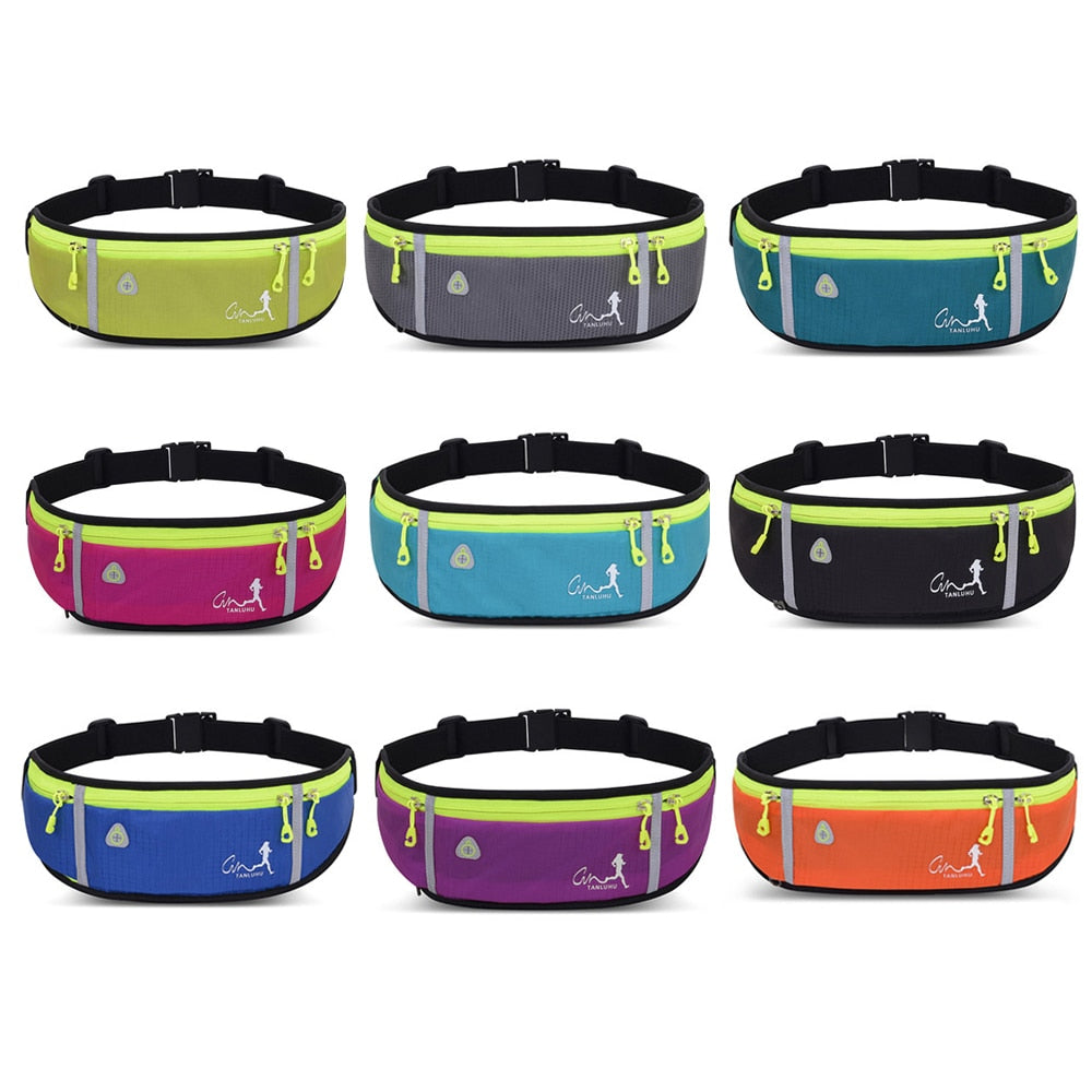 Nildras Waist Gym Bag Phone anti-theft Pack Running Belt waist Bags Waterproof Belt Men Women Gym With Water Bottle