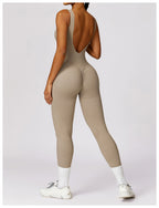 Combinaison de Sport Femme Dos Ouvert