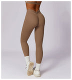 Legging de Sport Femme Taille Haute avec Poches