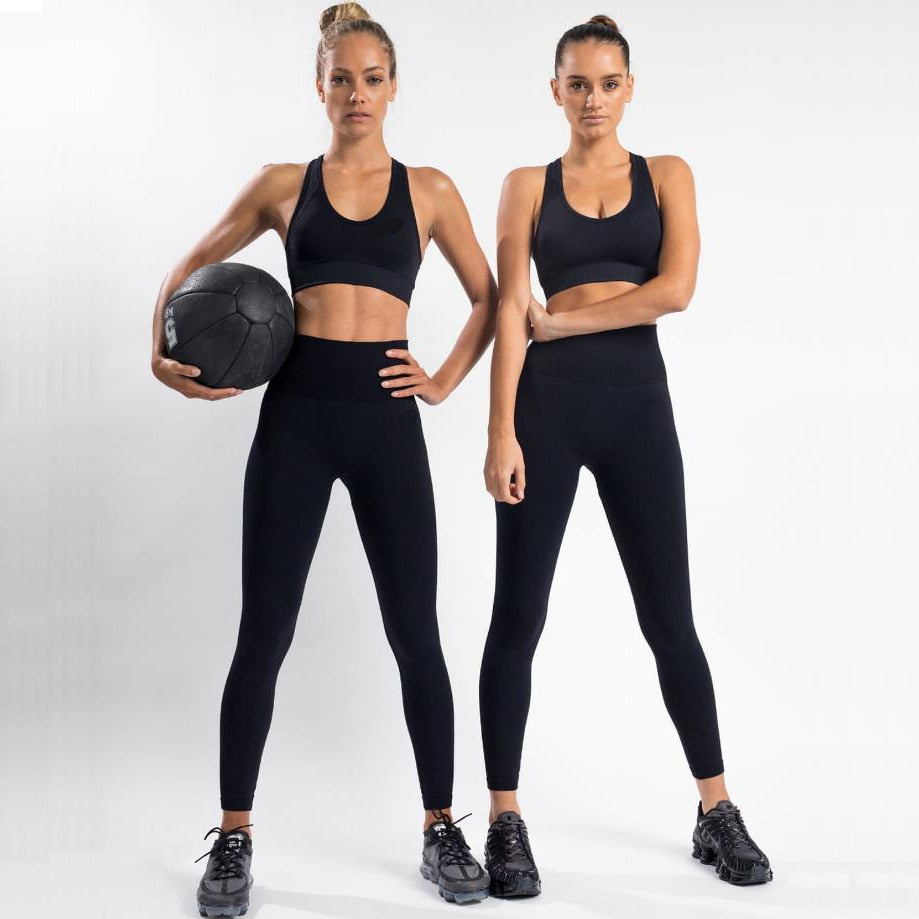 Ensemble Fitness Femme Sculptant – Legging Taille Haute