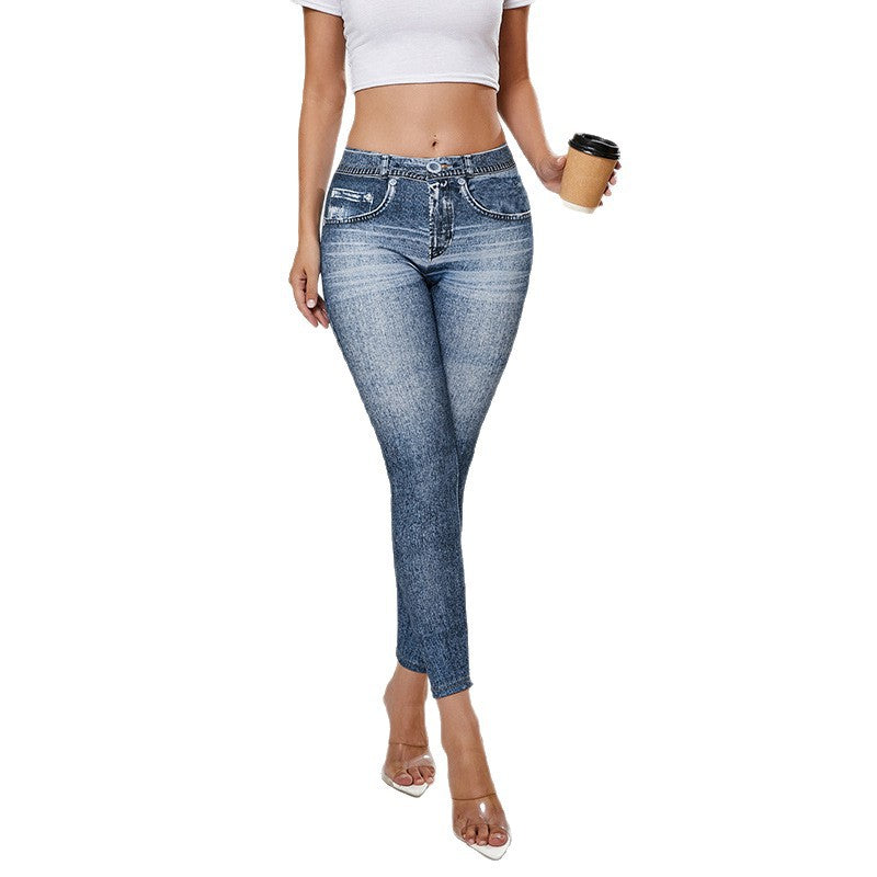 Jeans denim Leggings Butt-Lifting Yoga Pants Denim-Style
