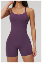 Combinaison Short Activewear Sculptante Dos Ouvert