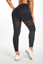 Legging de Sport Femme Mesh Taille Haute