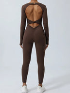 Combinaison de Sport Femme Dos Ouvert Sculptant