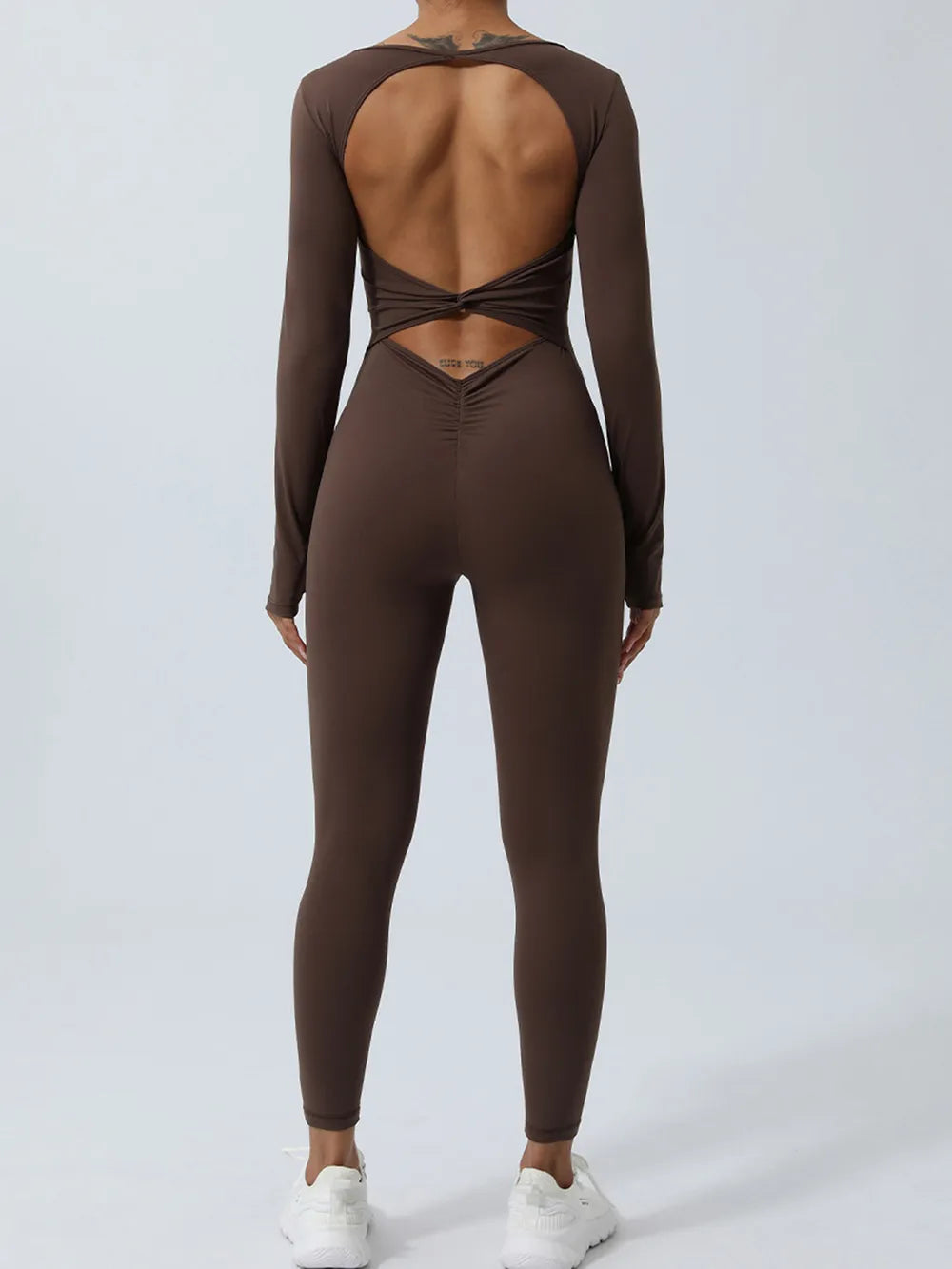 Combinaison de Sport Femme Dos Ouvert Sculptant