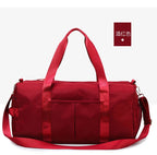 Nildras Sport Fitness Gym Bag with Shoes Compartment Travel Overnight Shoulder Weekender Duffel Bag