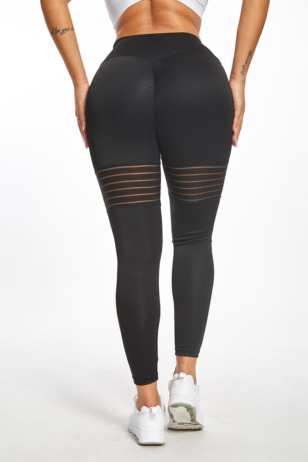 Legging de Sport Femme Mesh Taille Haute