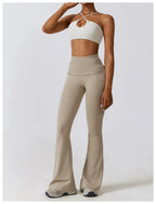 Combinaison Activewear Sculptante Évasée Dos Nu