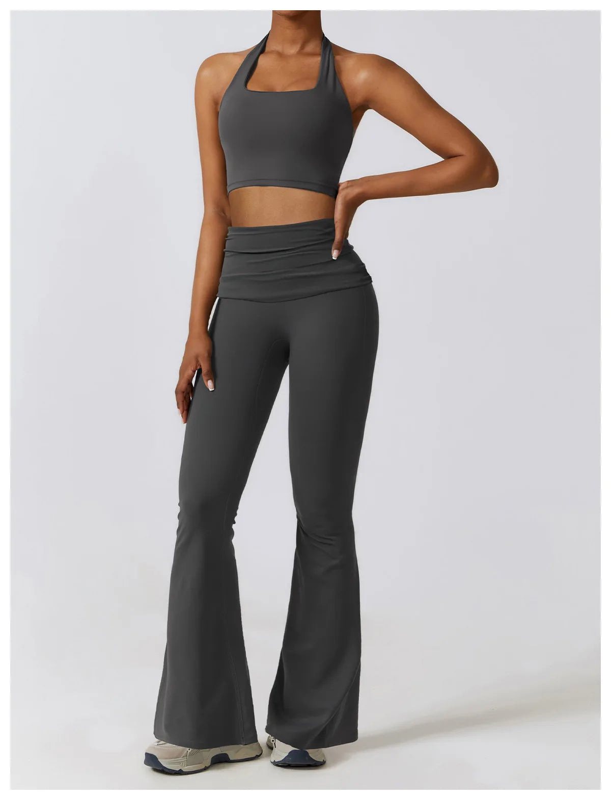 Combinaison Activewear Sculptante Évasée Dos Nu