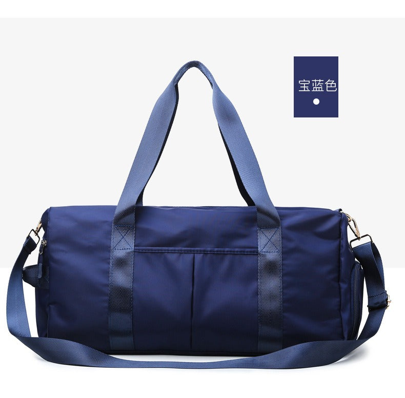 Nildras Sport Fitness Gym Bag with Shoe Compartment Travel Overnight Shoulder Weekender Duffel Bag